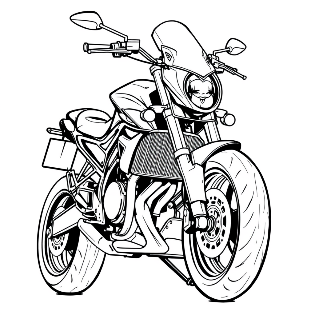 Moto Custom com Alforjes