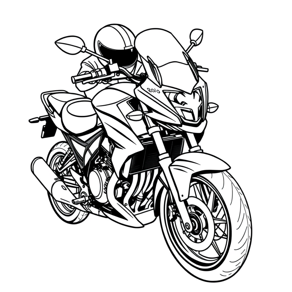 Moto Vista de Frente