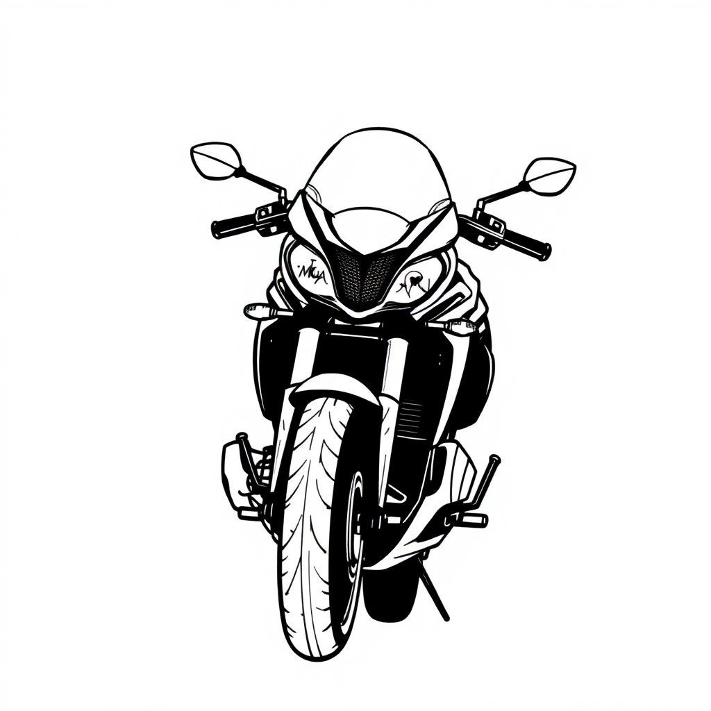 Moto Vista de Perfil