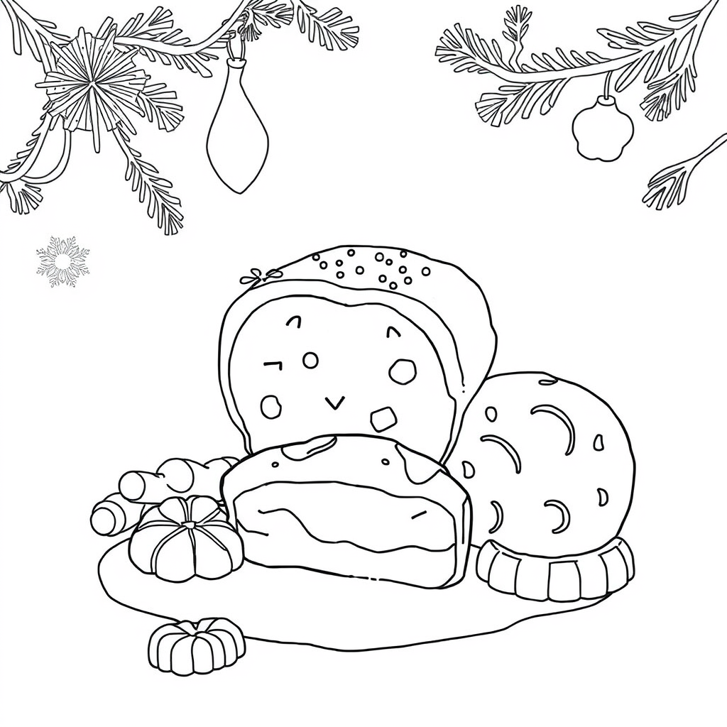 Biscoitos de Natal e Leite