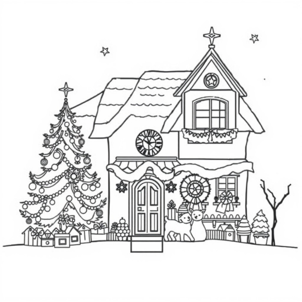 Casa Decorada para o Natal