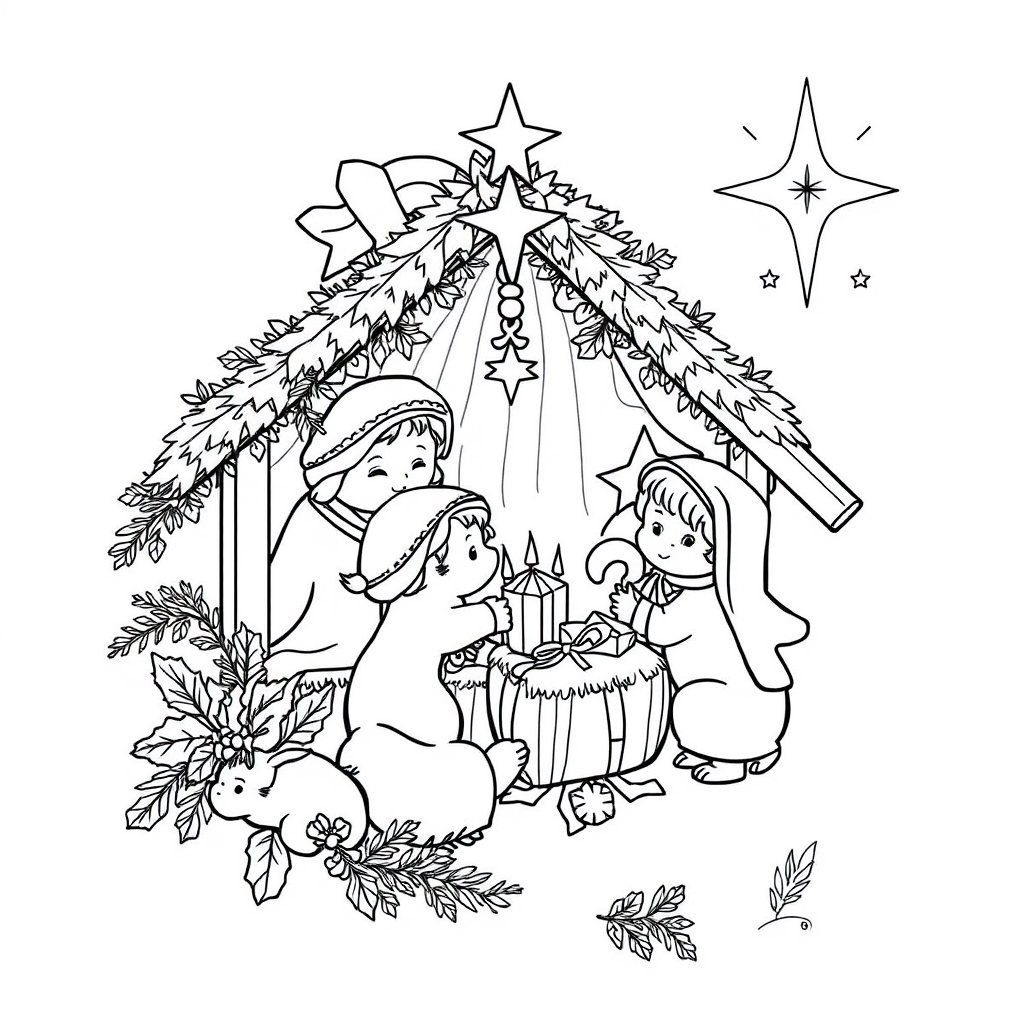 Guirlanda de Natal com Enfeites