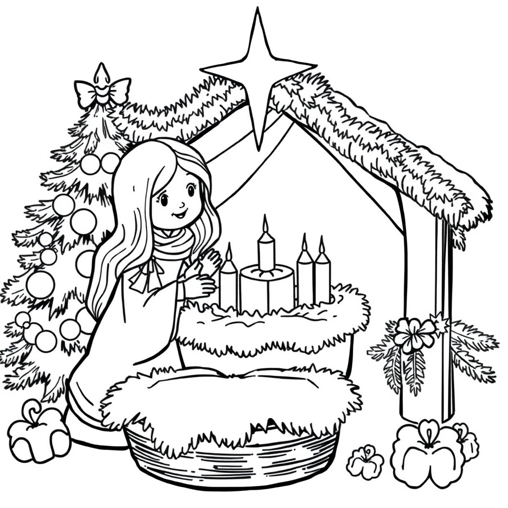 Lareira com Meias de Natal