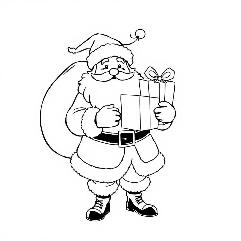 Papai Noel com Saco de Presentes
