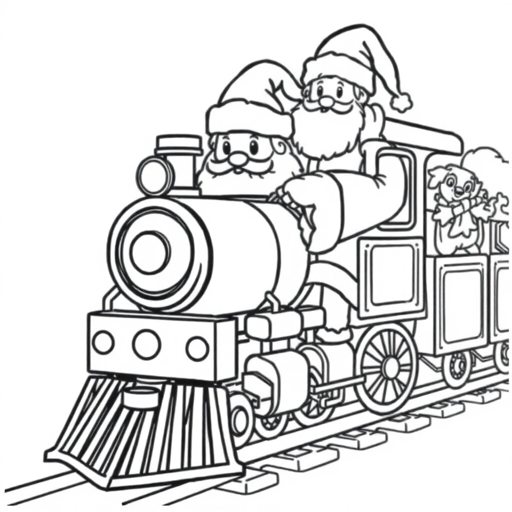 Papai Noel em seu Trenó