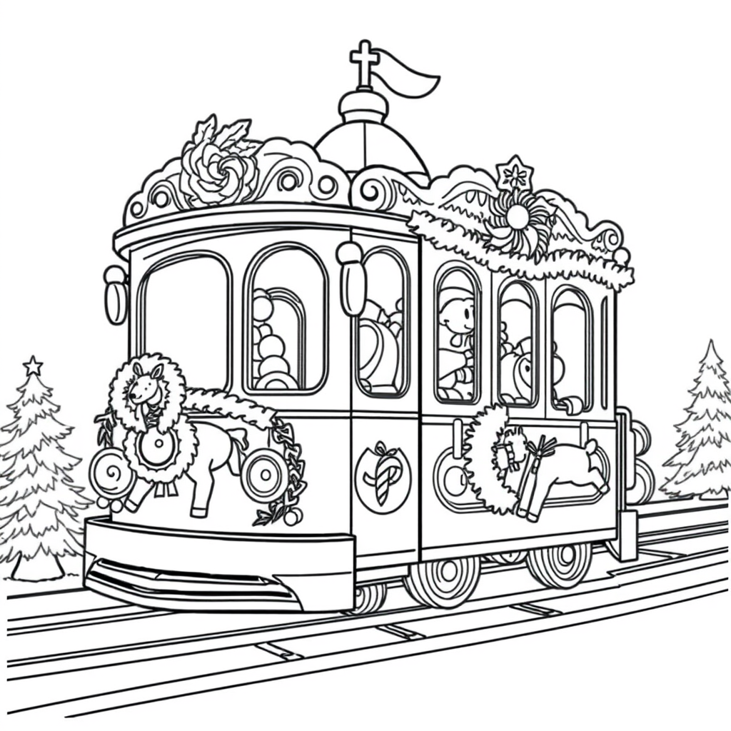 Trem de Brinquedo de Natal