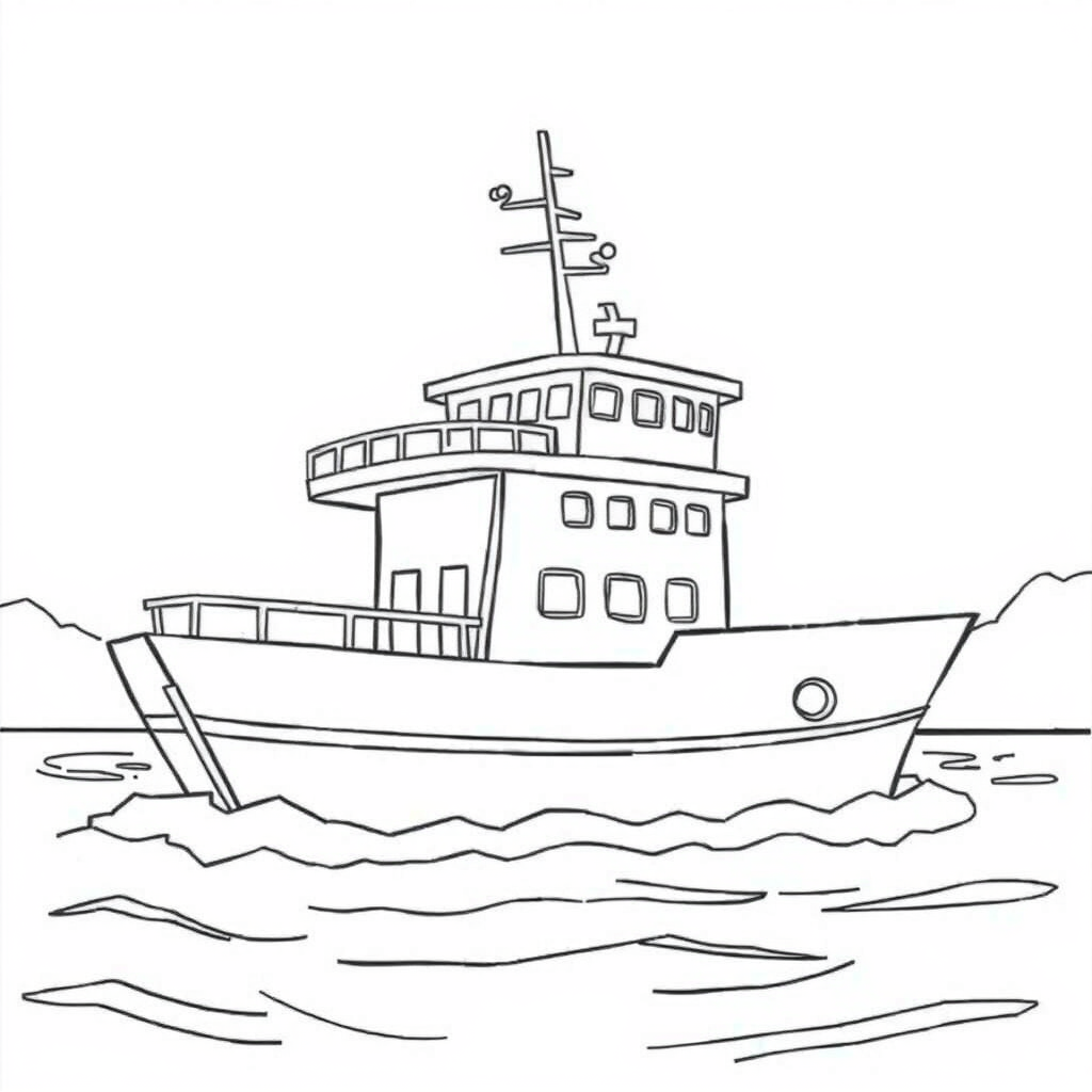 Navio Atracado no Cais