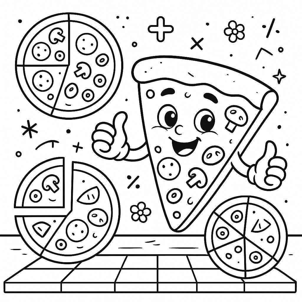 Pizzas de Frações Deliciosas