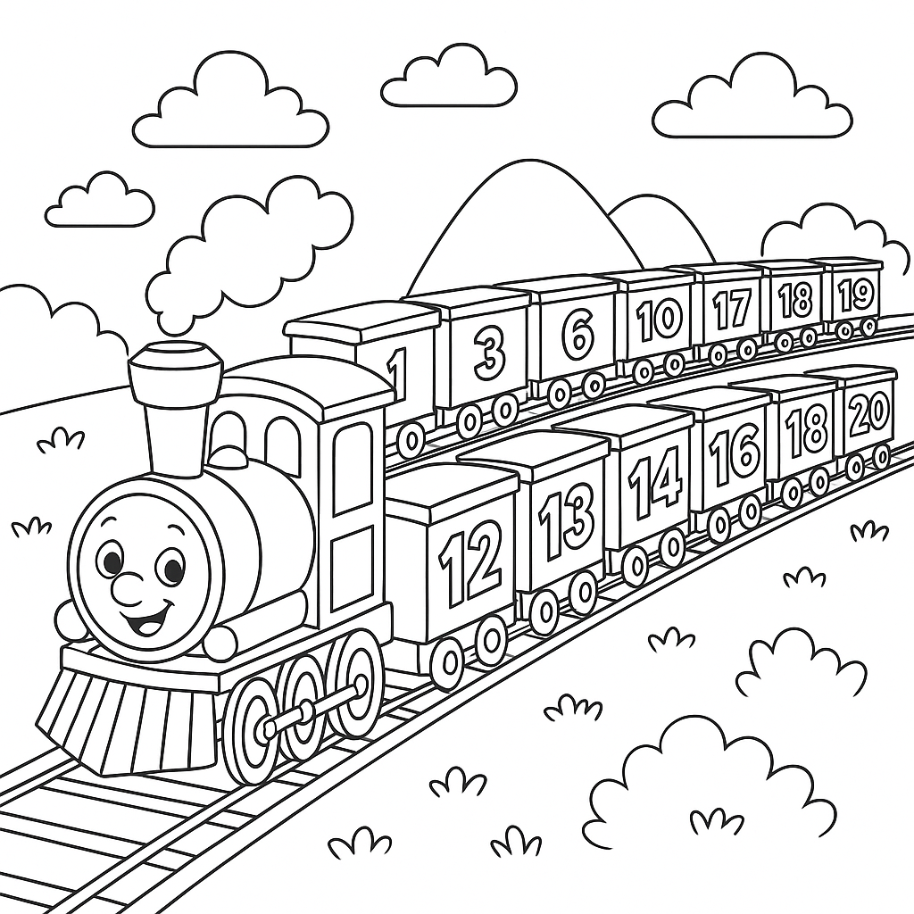 Trem dos Números Até 20