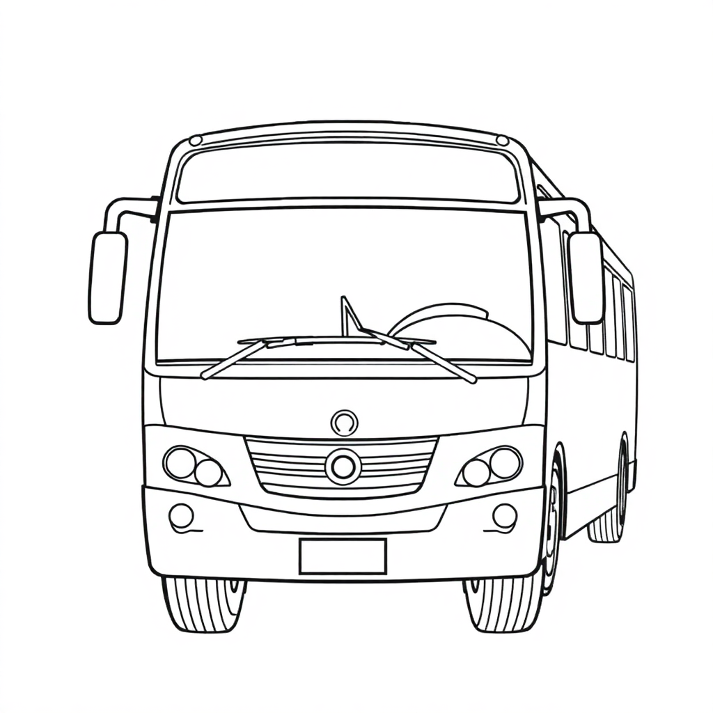onibus para Colorir