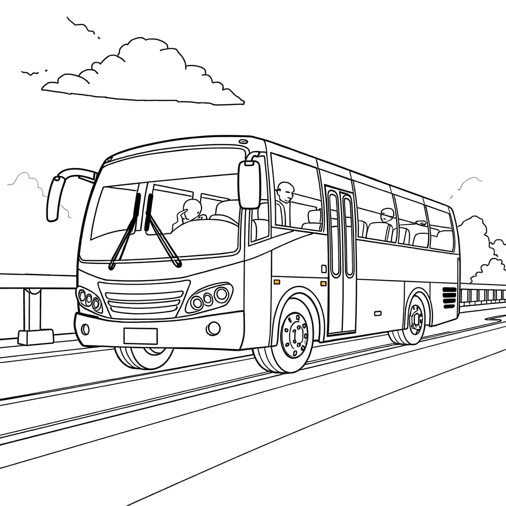 Ônibus Parado em um Ponto