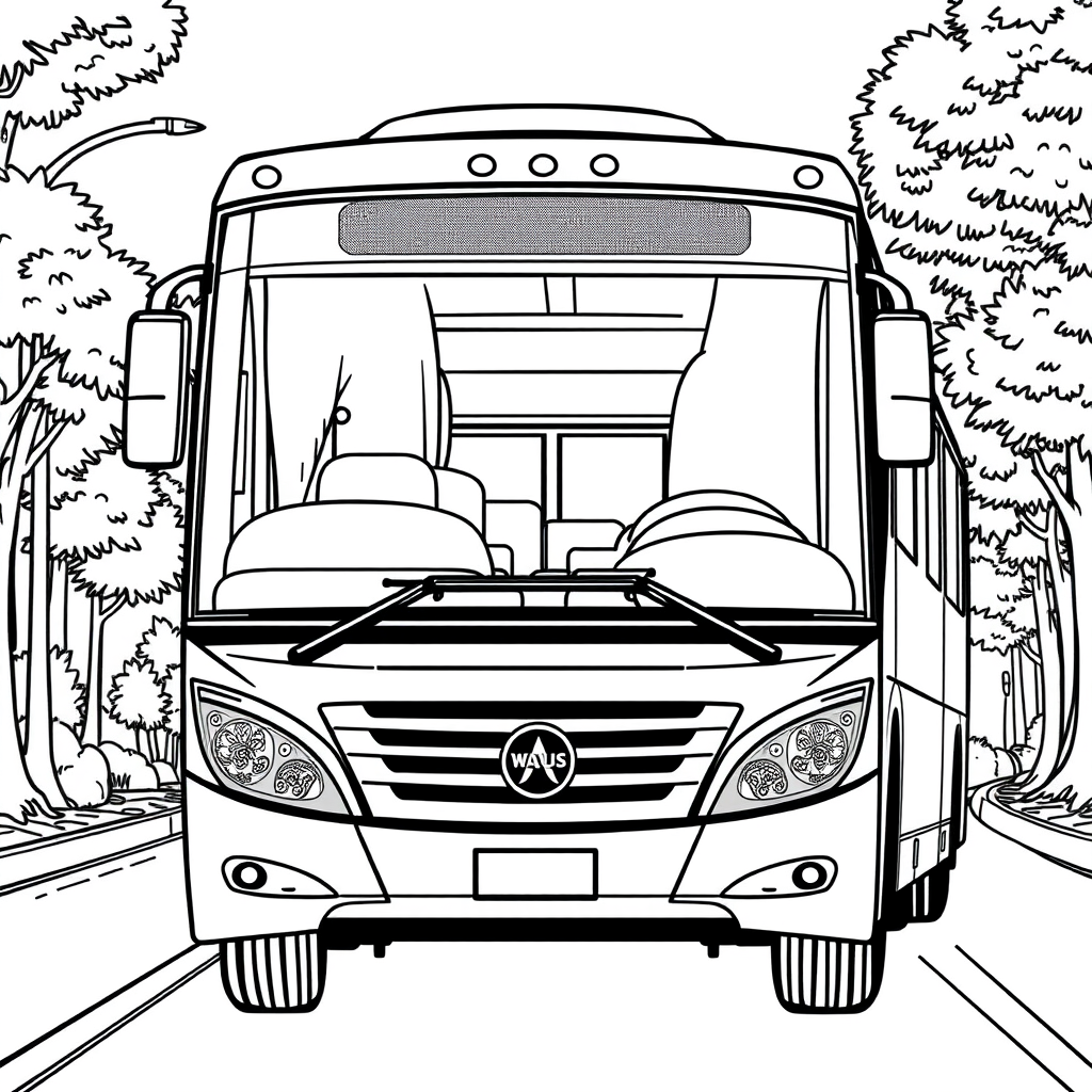 Ônibus Visto de Frente