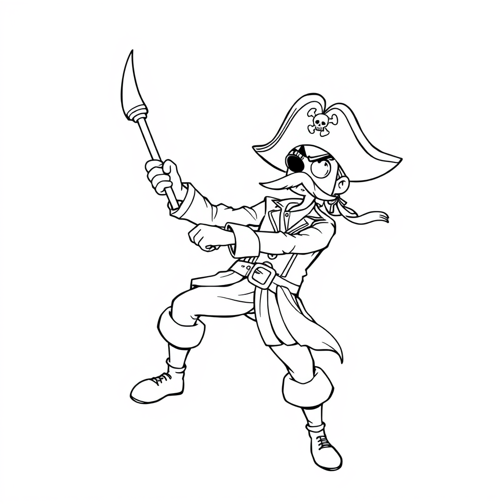 Pirata ao Lado de um Barril