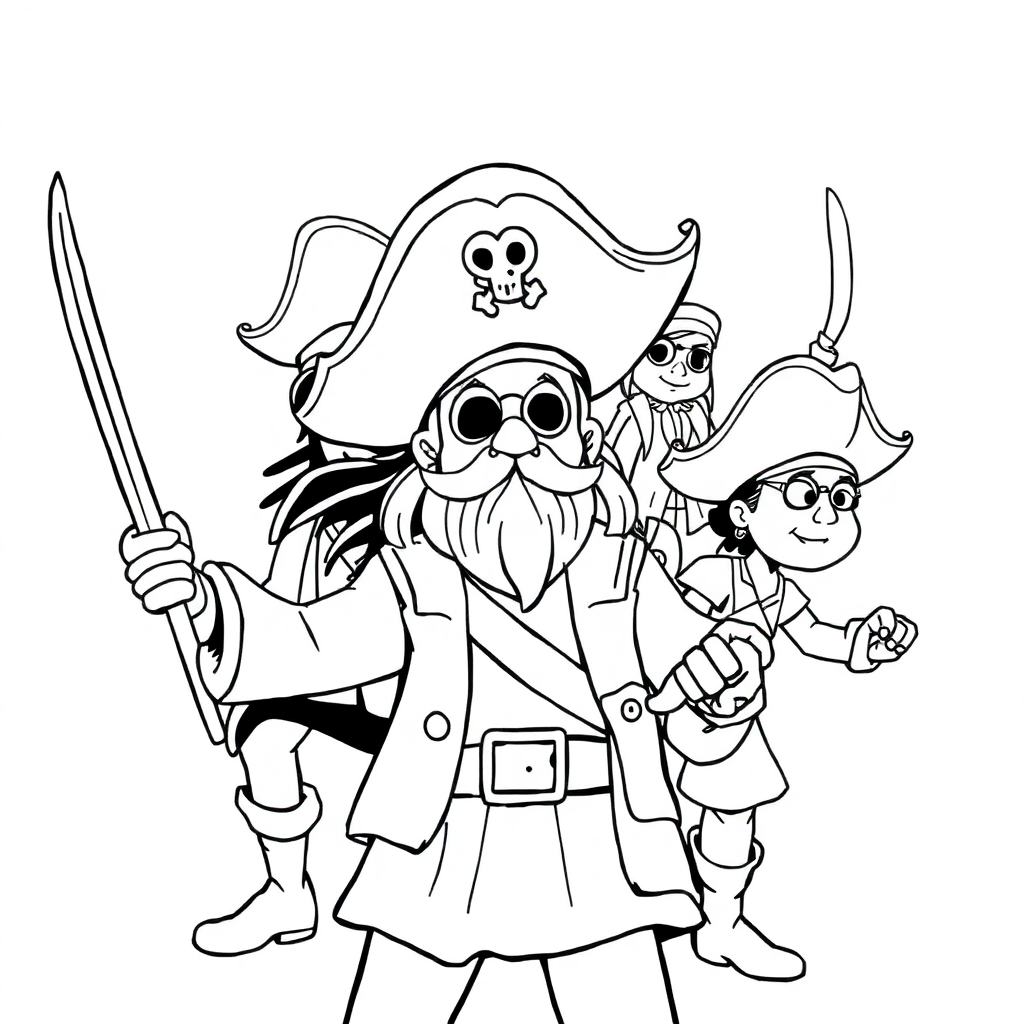 Piratas Reunidos no Convés