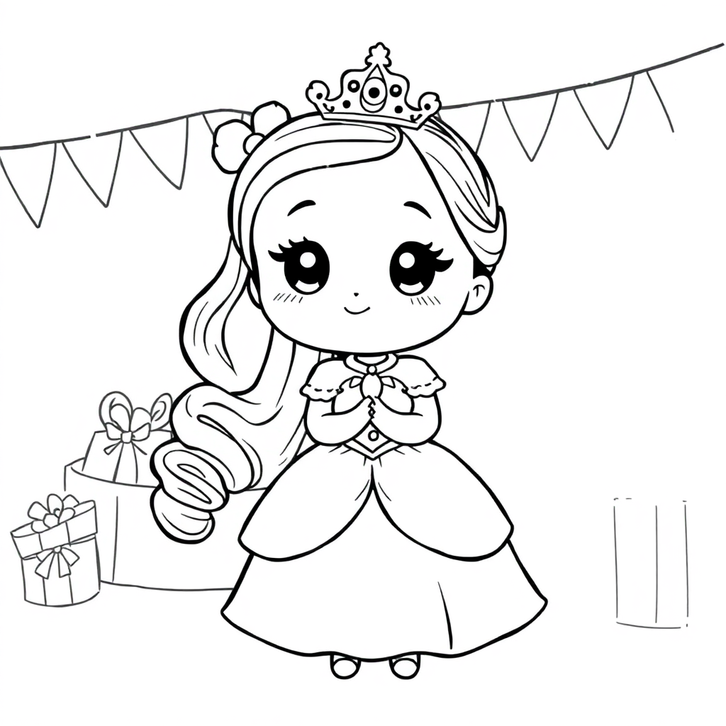 Princesa Kawaii em uma Festa