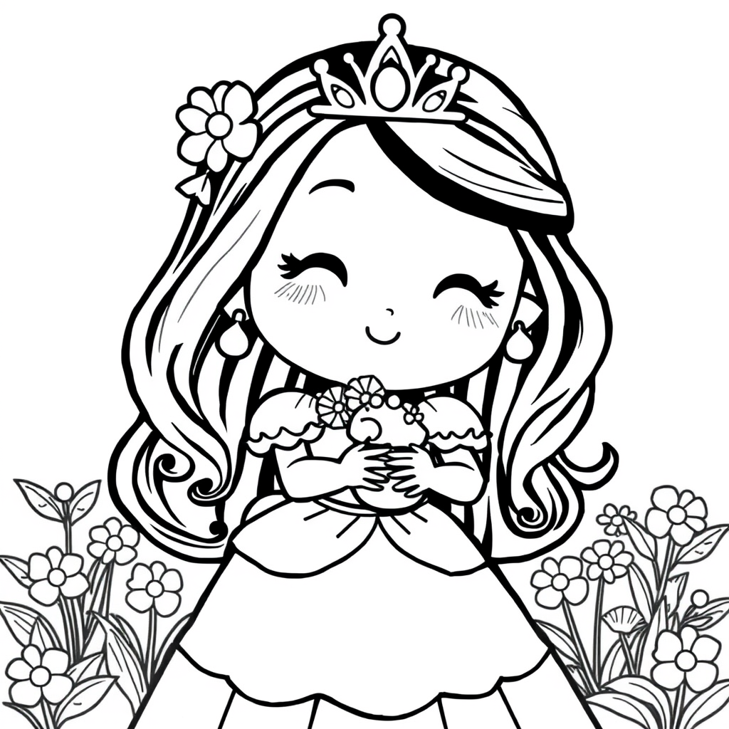 Princesas Kawaii Fazendo Piquenique