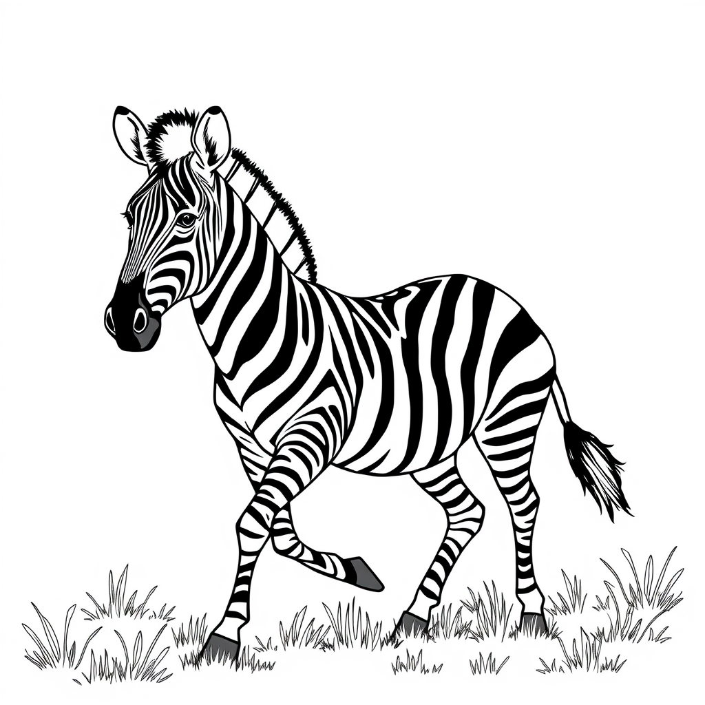 Zebra Caminhando pela Savana