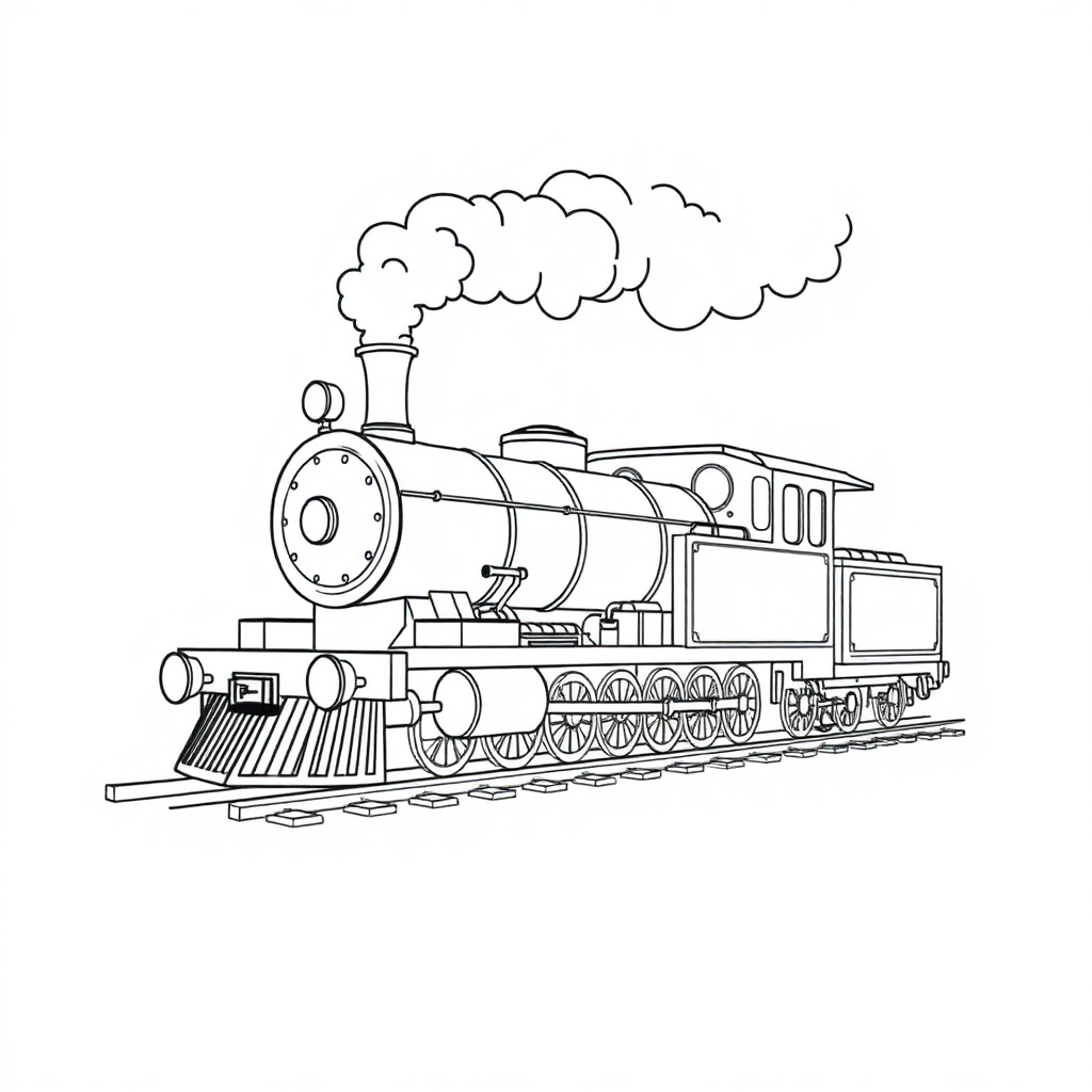 Locomotiva a Vapor com Fumaça