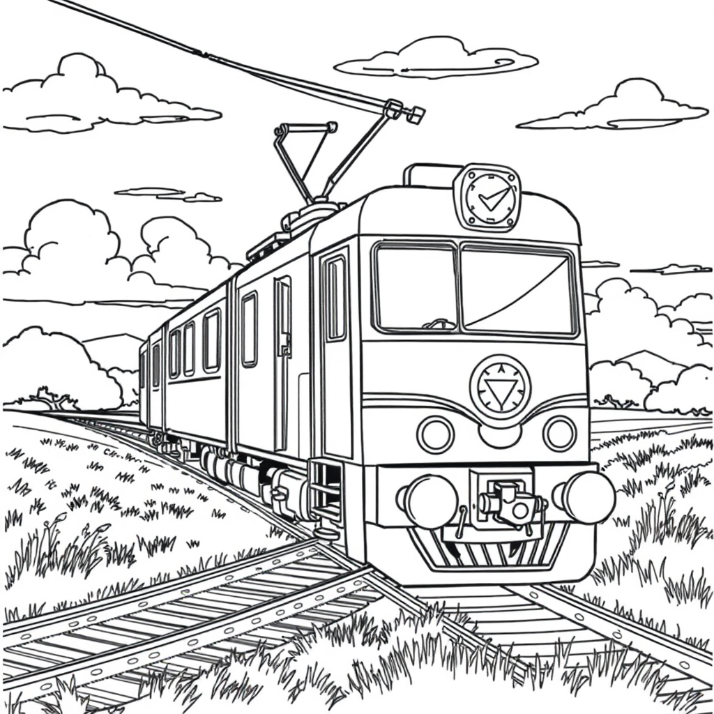 Trem Atravessando o Campo