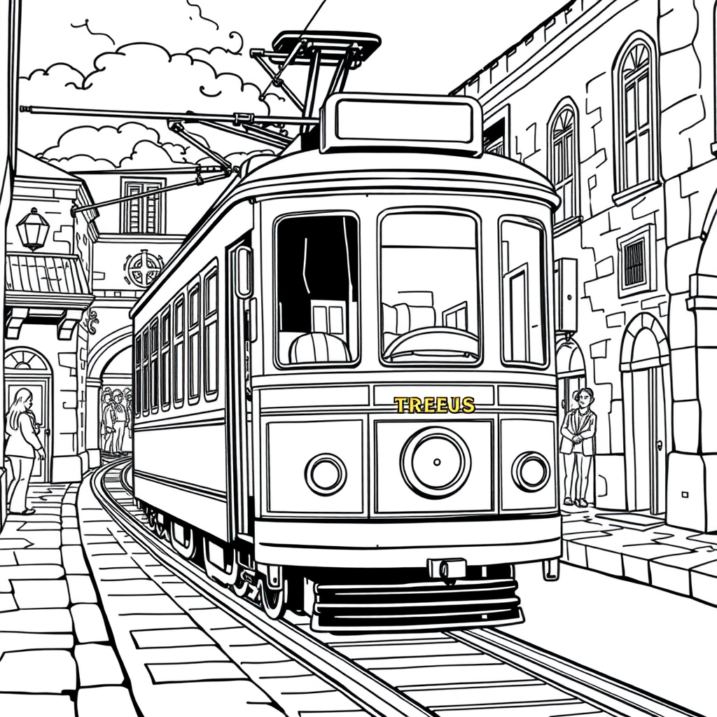 Trem em uma Estação Antiga