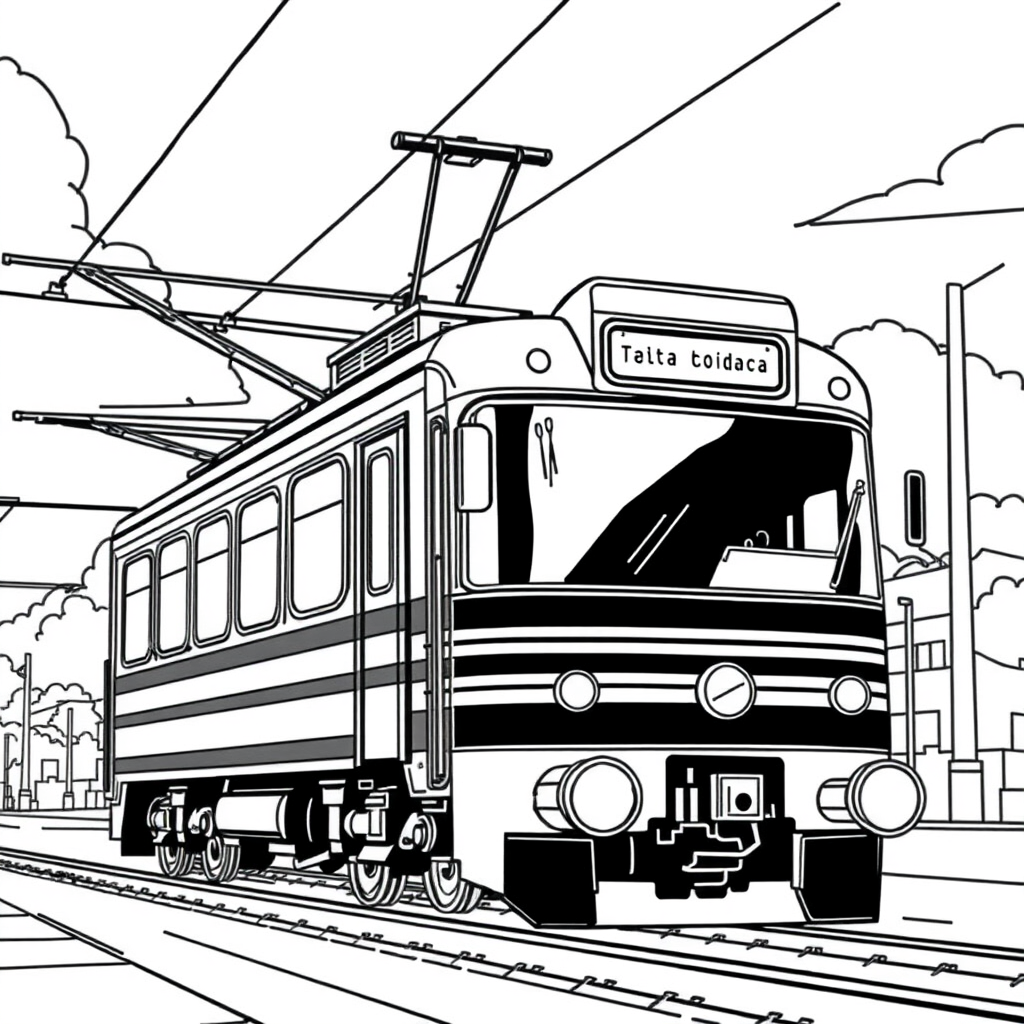 Trem Saindo da Estação