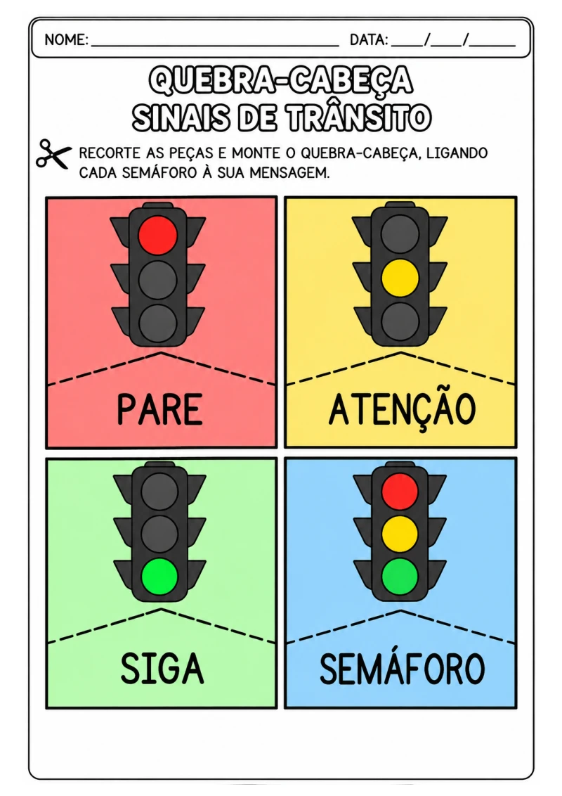 Quebra-Cabeça dos Sinais de Trânsito