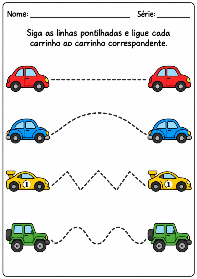 Trace os Caminhos dos Carrinhos