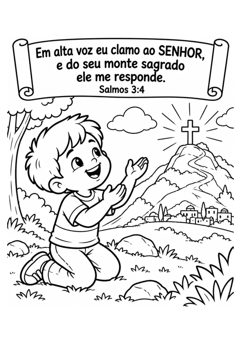 Salmos 3:4 — Clamo ao Senhor