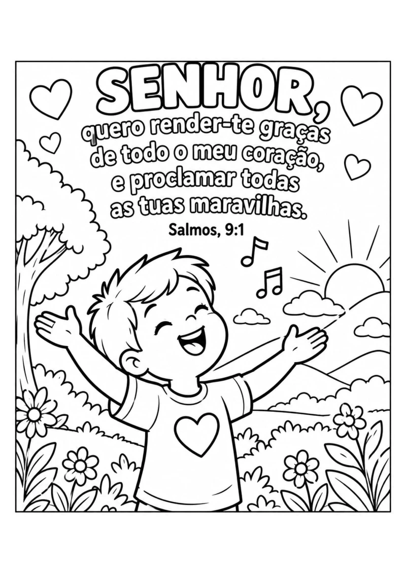 Salmos 9:1 — Gratidão de Todo o Coração